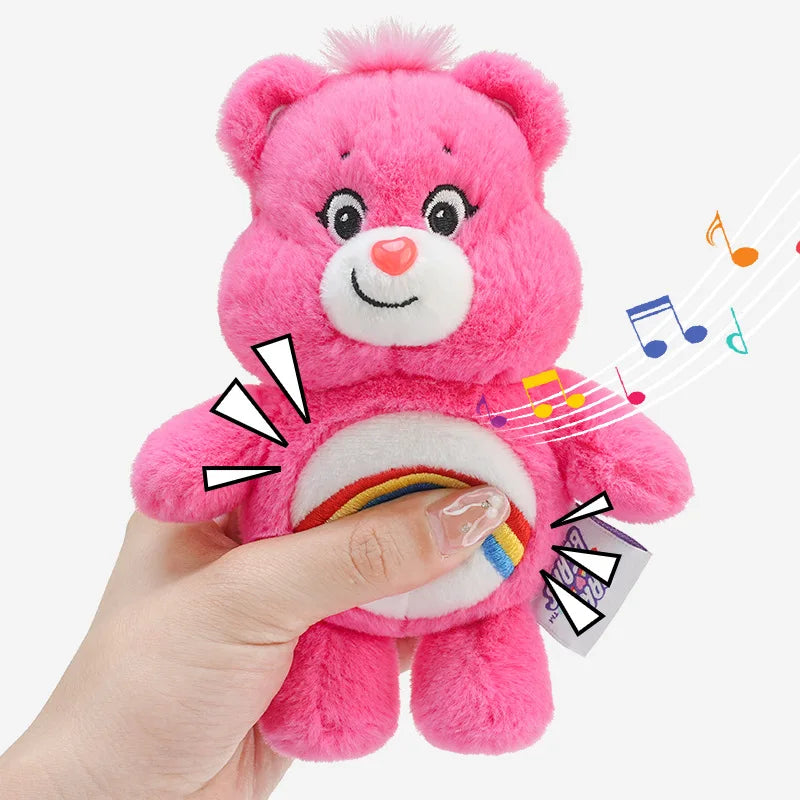 Sanrio Plush Kawaii Carebears Rainbow Bear Keychain - Image 2