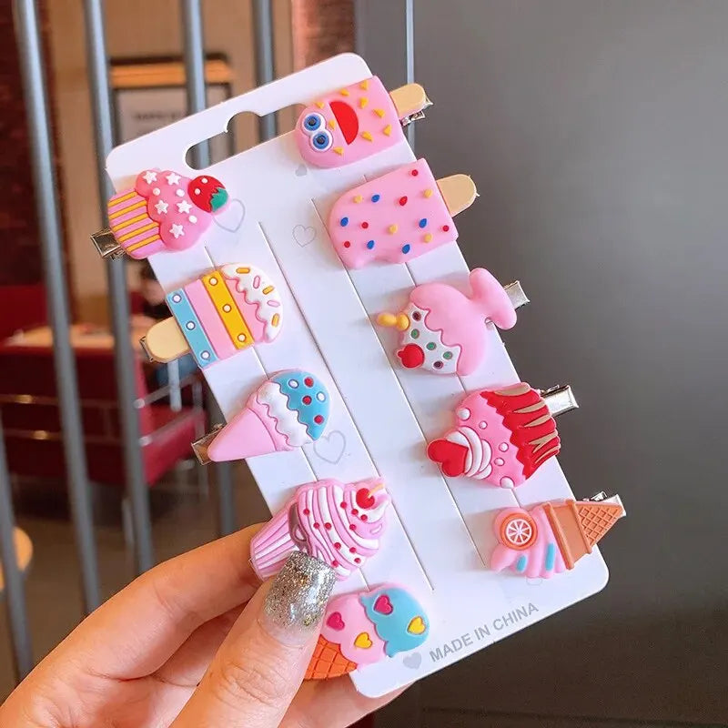 Adorable Unicorn Hair Accessories Set for Kids – 10PCS Collection - Image 5