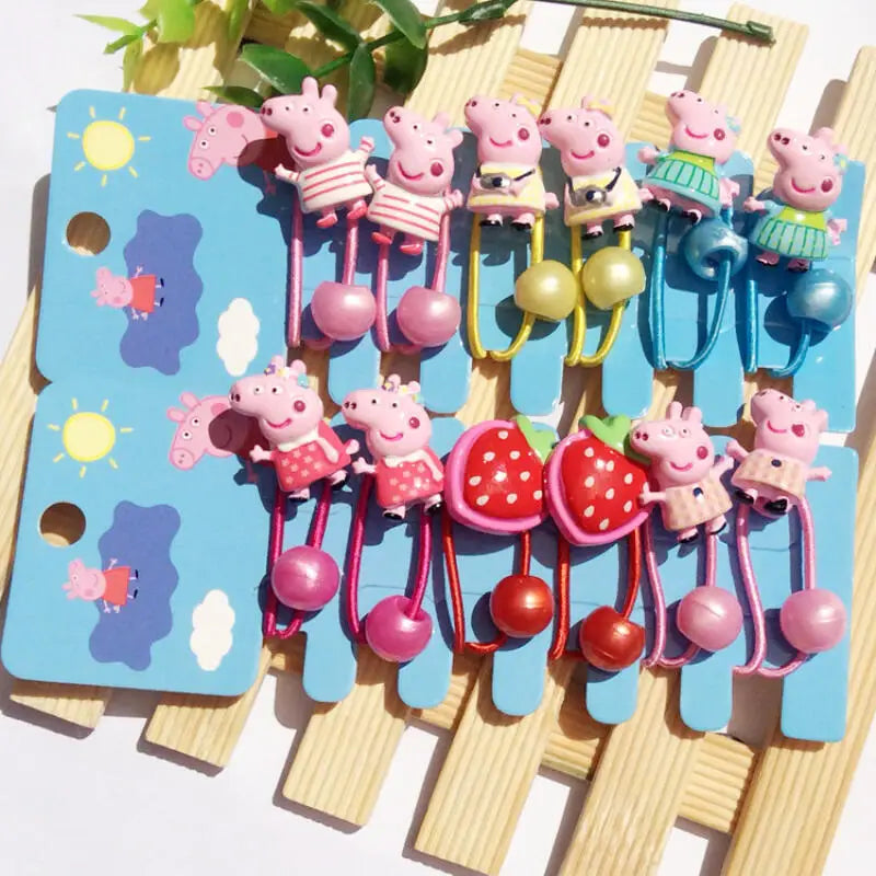Peppa Pig Hair Accessories – Adorable Clips and Ropes for Kids - Image 2