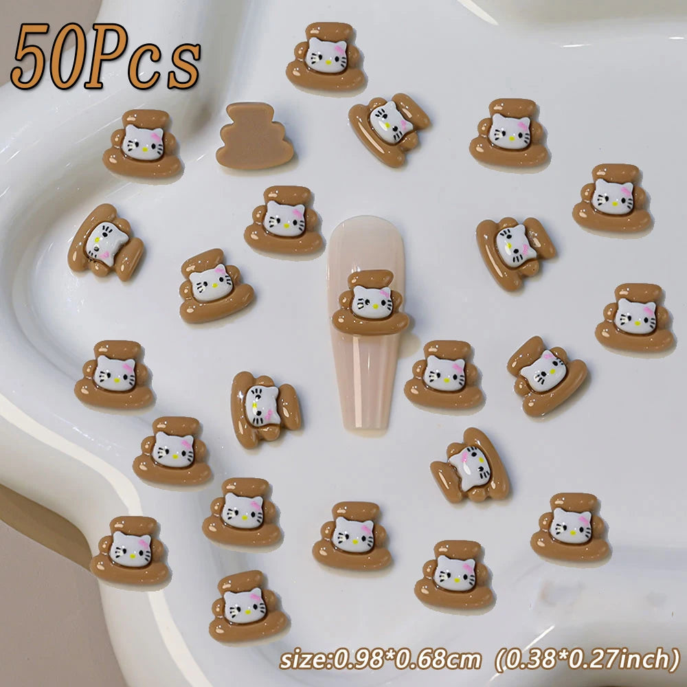 Kawaii Hello Kitty Nail Art Charms – Perfect for Summer Manicures - Image 13