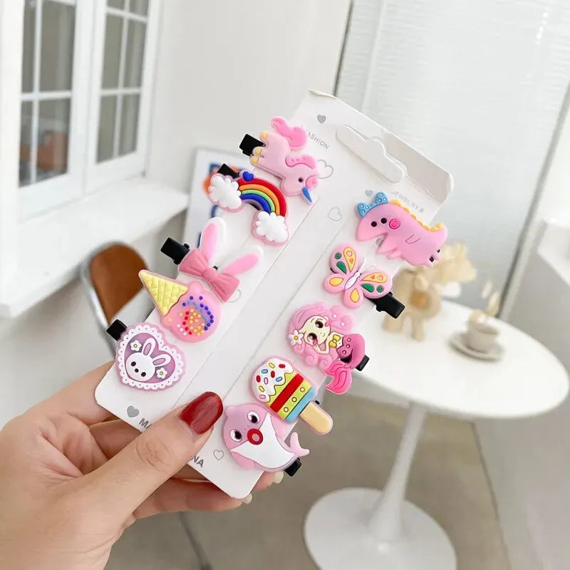 Adorable Unicorn Hair Accessories Set for Kids – 10PCS Collection - Image 4