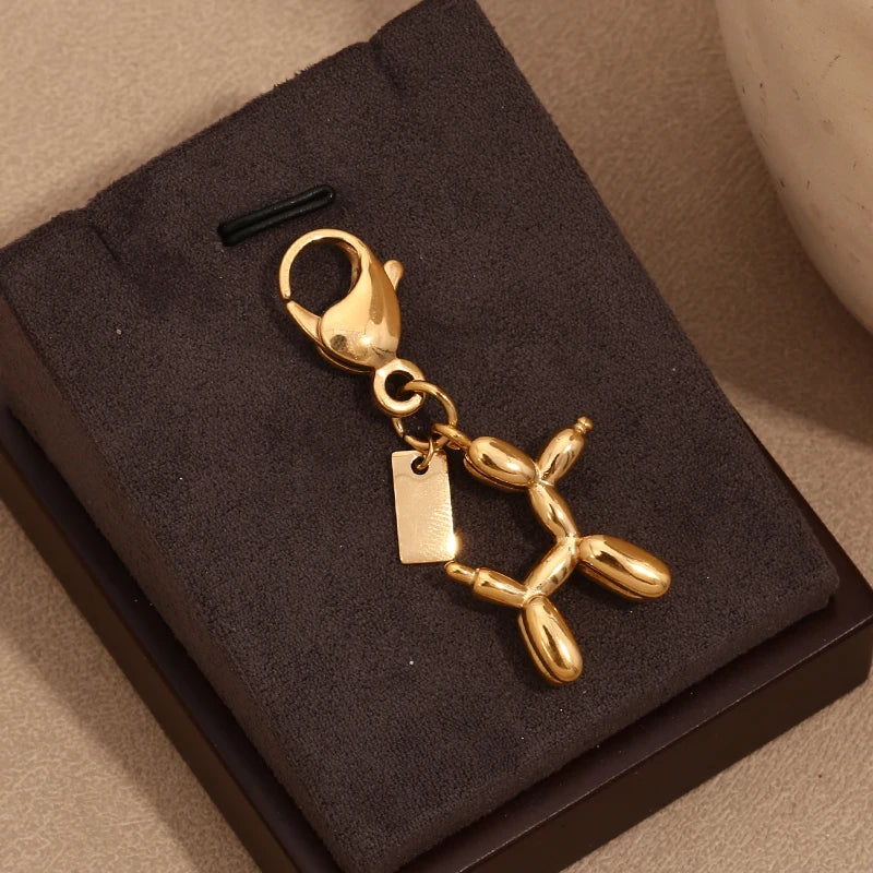 Exquisite High-end Bear Cherry Butterfly Keychains for Women - Image 9