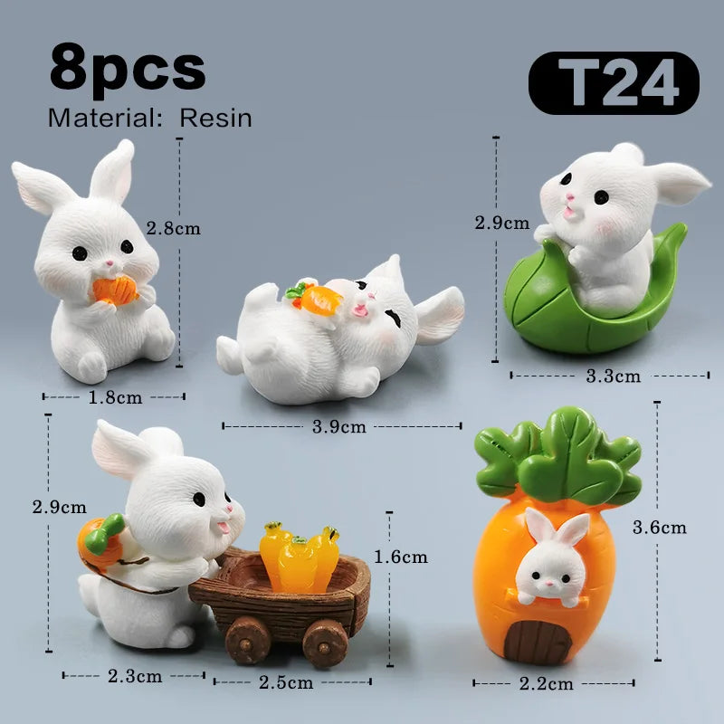 Hot Easter Cute Rabbit Figurine - Image 12
