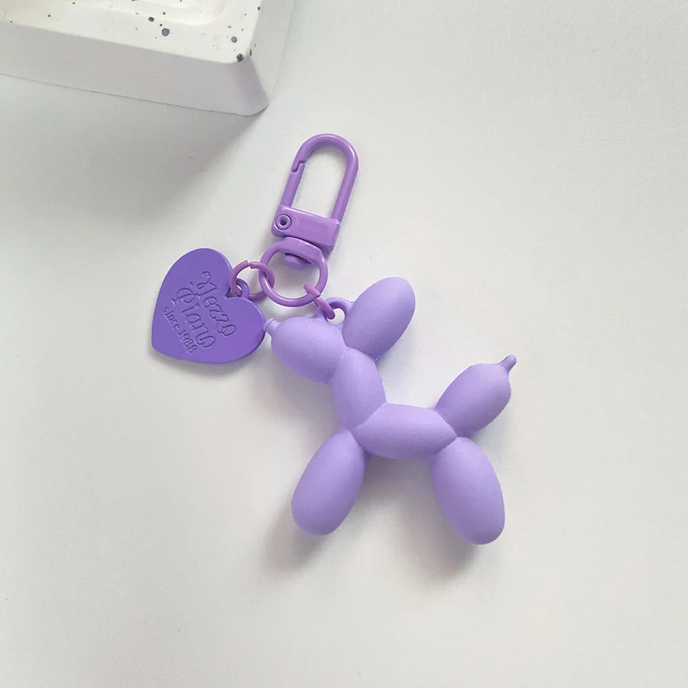 Cute Acrylic Cartoon Balloon Dog Keychains – Y2K Bag Pendant - Image 31