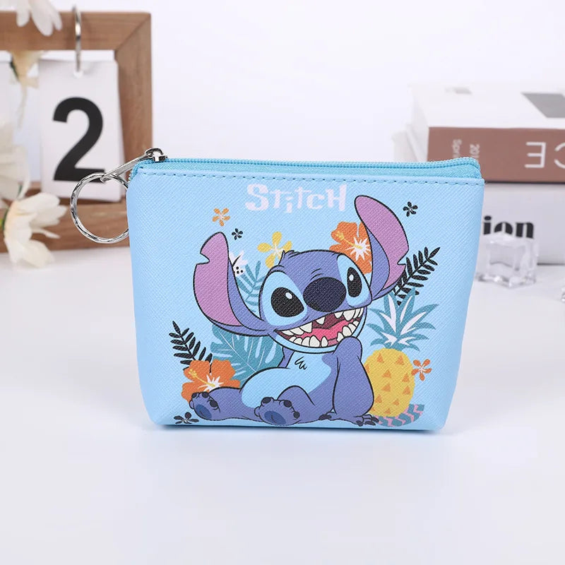 Disney Stitch Mini Coin Purse – Cute Anime PU Key Case for Kids - Image 3