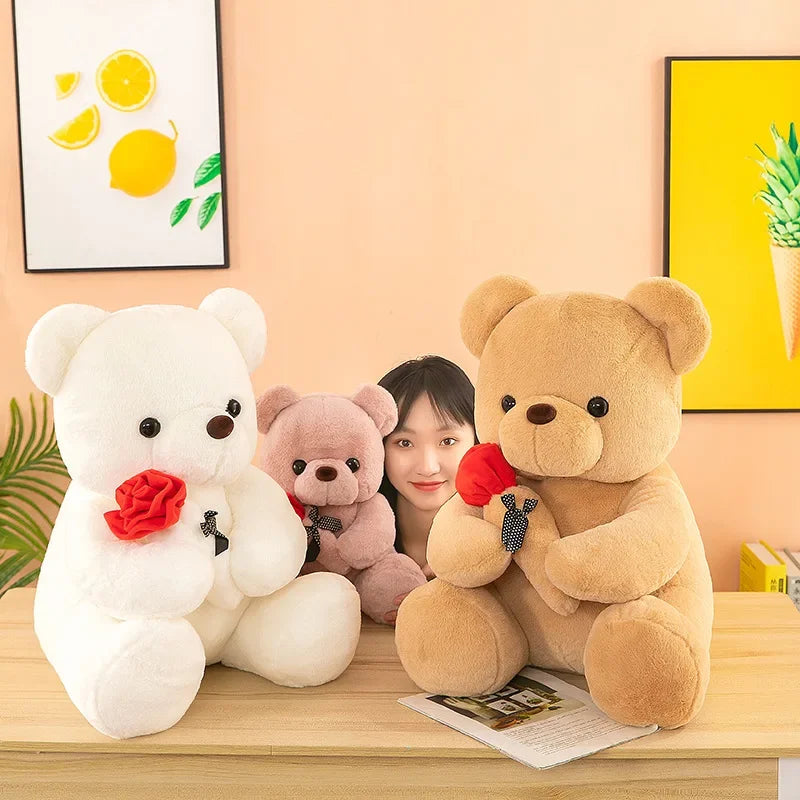 Valentine's Day Roses Teddy Bear Plush Toys - Image 3