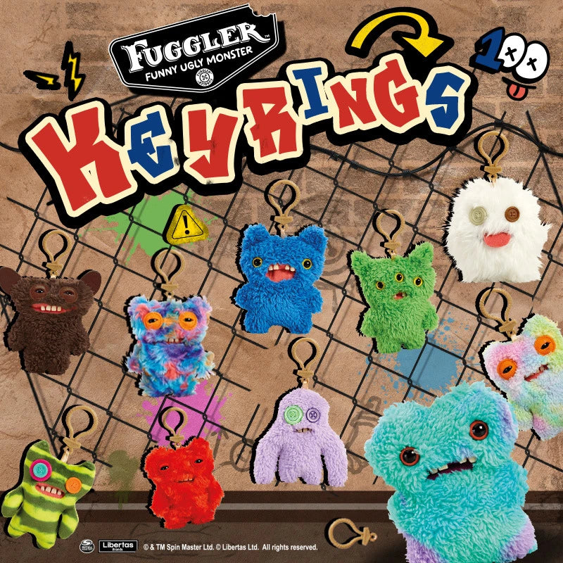 Fuggler Funny Ugly Monster Plush Keychain – Kawaii Rabbits - Image 3