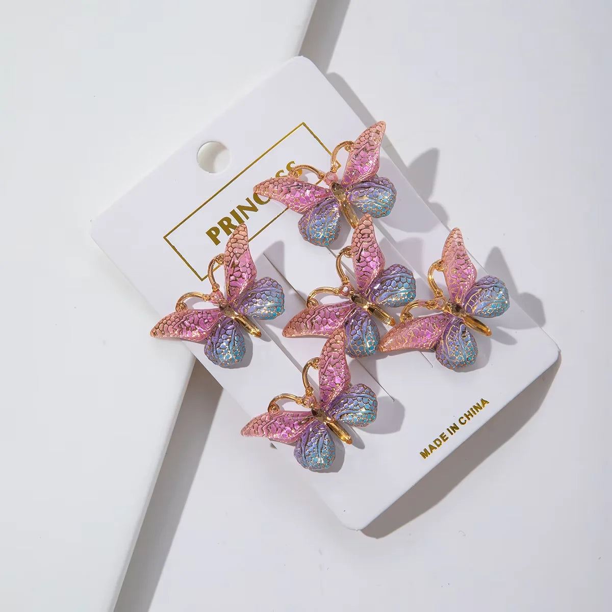 Sweet Macarons Gradient Color Butterfly Hairpins - Image 8