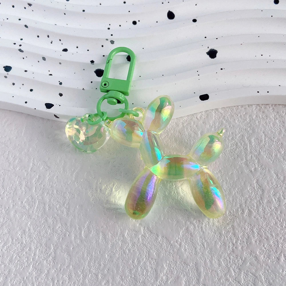 Cute Acrylic Cartoon Balloon Dog Keychains – Y2K Bag Pendant - Image 36