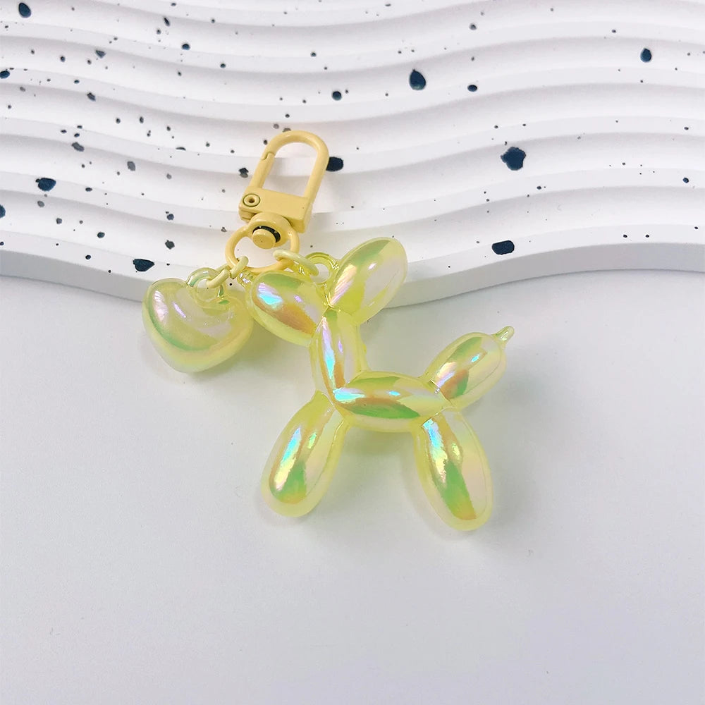 Cute Acrylic Cartoon Balloon Dog Keychains – Y2K Bag Pendant - Image 32