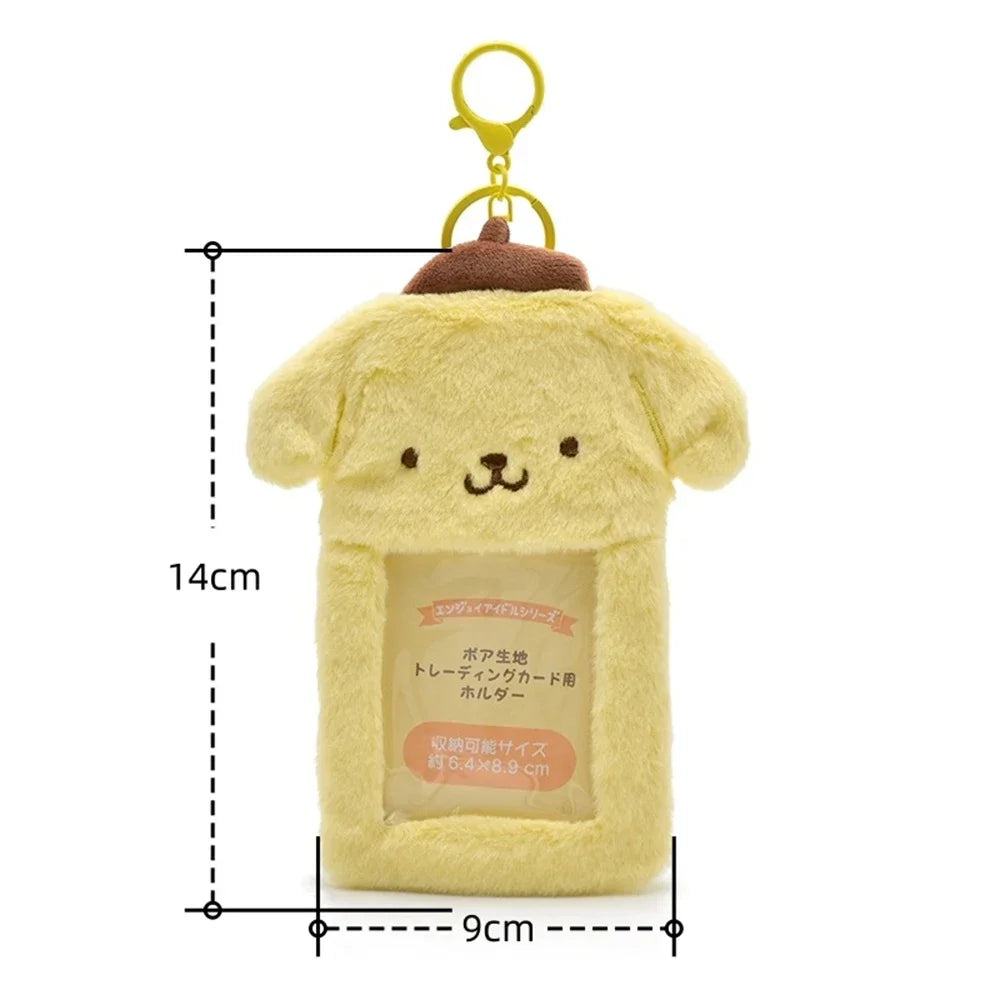 Cute Cartoon Kuromi Plush Card Case Keychain – Adorable Accessory - Image 6