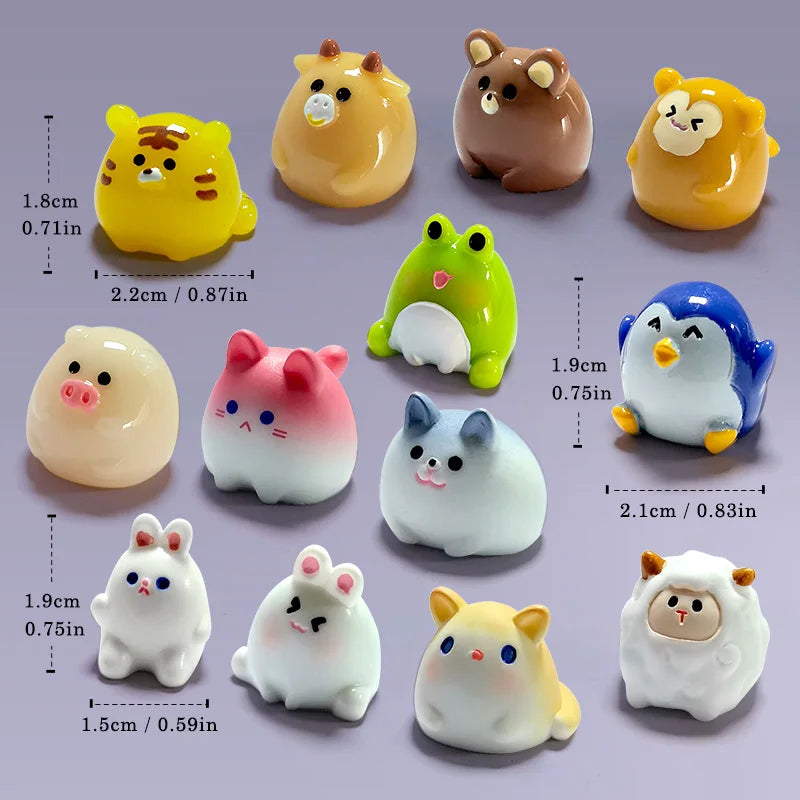 10Pcs Easter Animal Figurines Set - Image 5