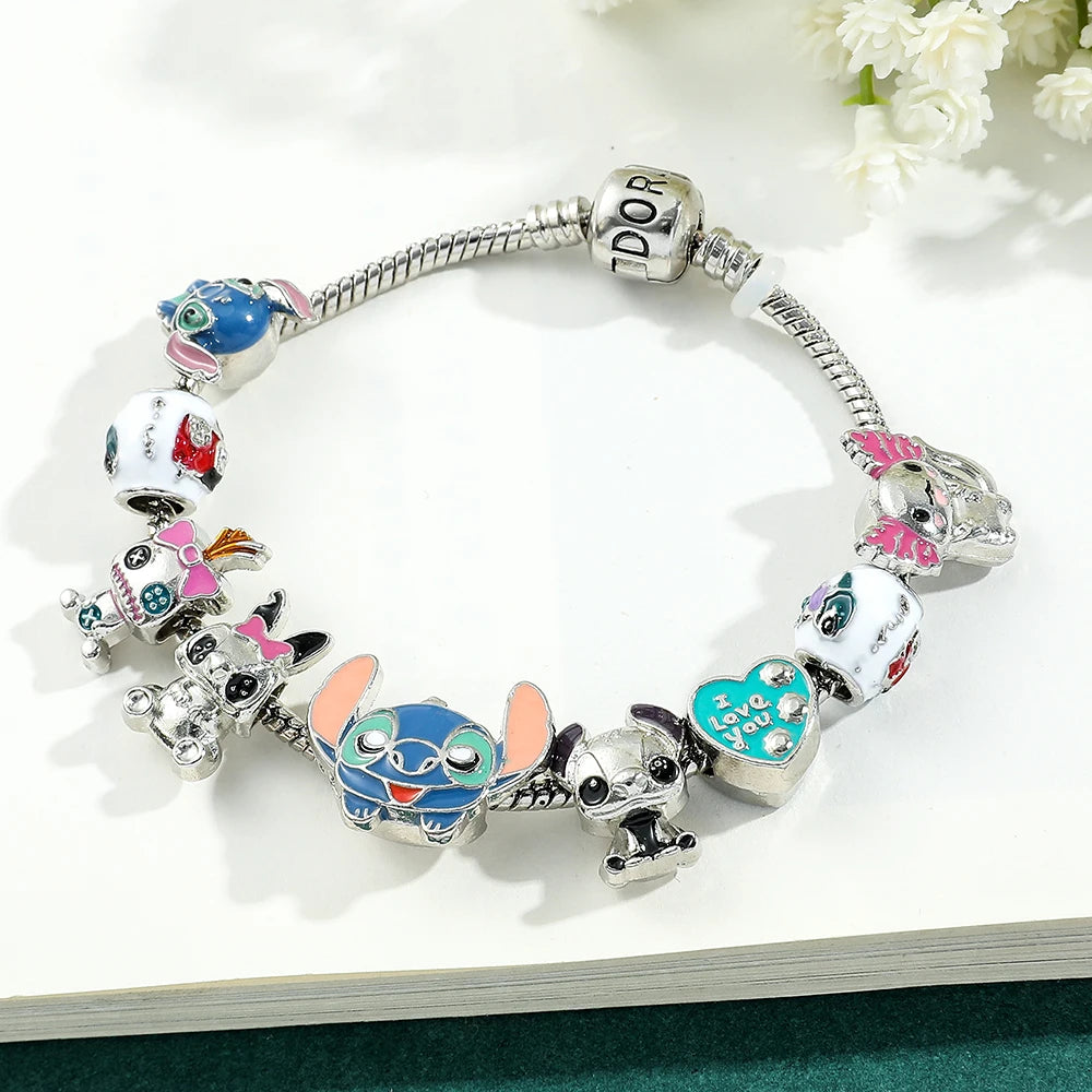 Disney Anime Lilo and Stitch Bracelet – Cartoon Stitch Beads Hand Chain - Image 5