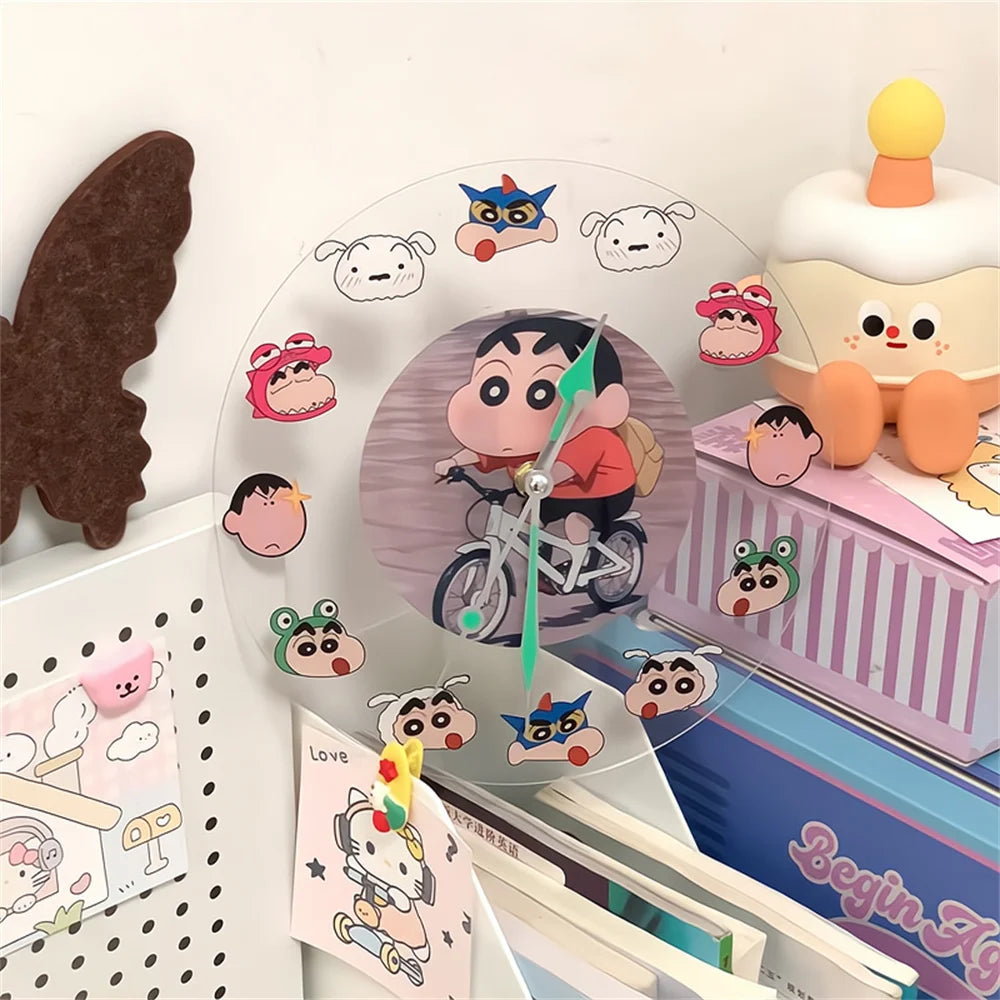 Adorable Crayon Shin-Chan Acrylic Clock – A Kawaii Anime - Image 5