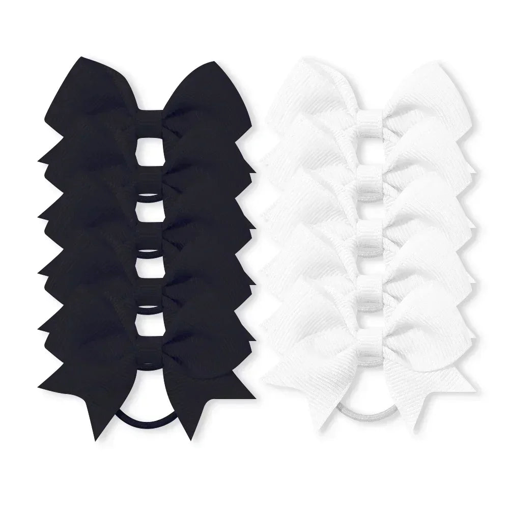 10Pcs Elastic Hair Ties with Ribbon Bows – Baby & Kids Gift Accessories - Image 21