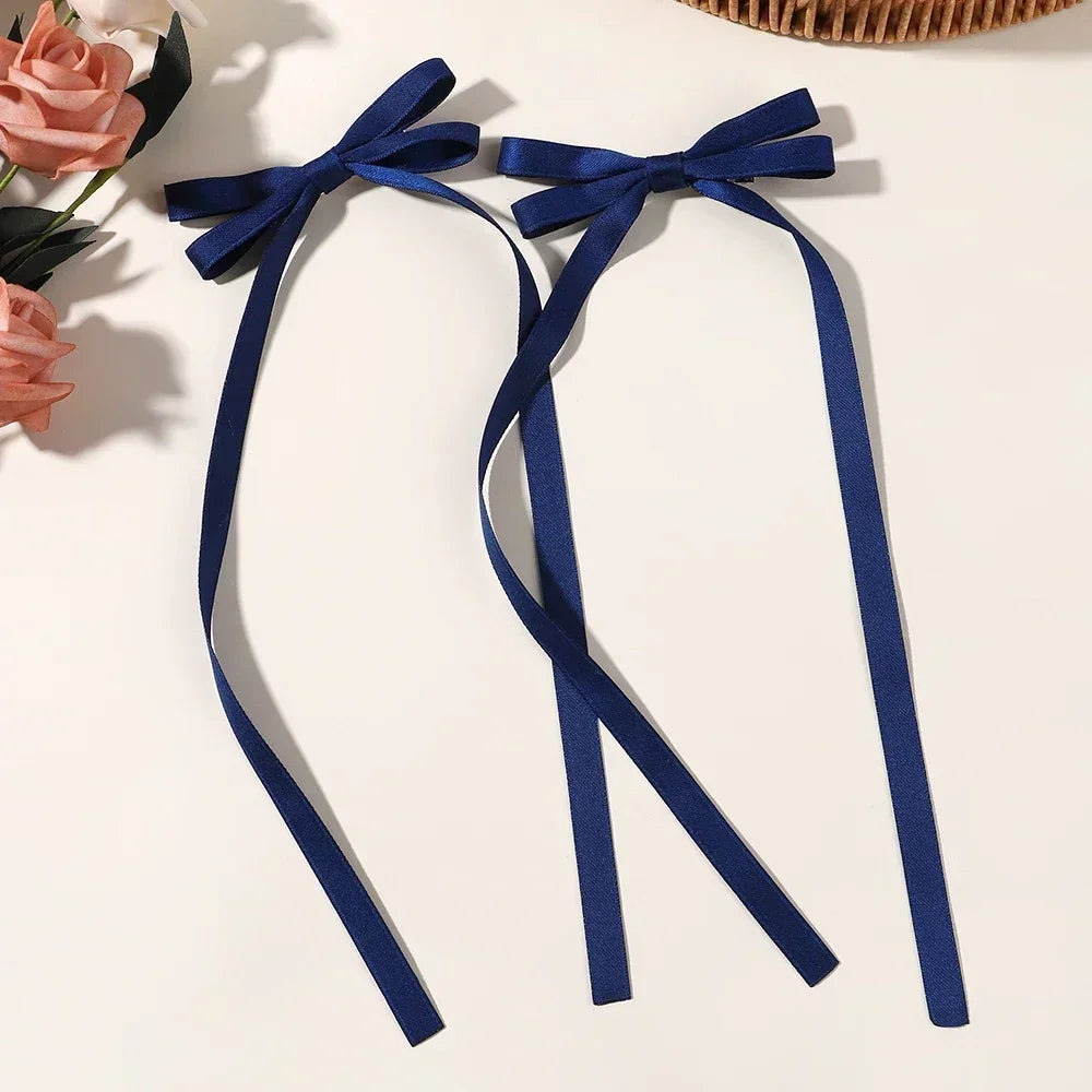 2pcs 2025 New Cute Ribbon Bow Headband Clip Set - Image 16