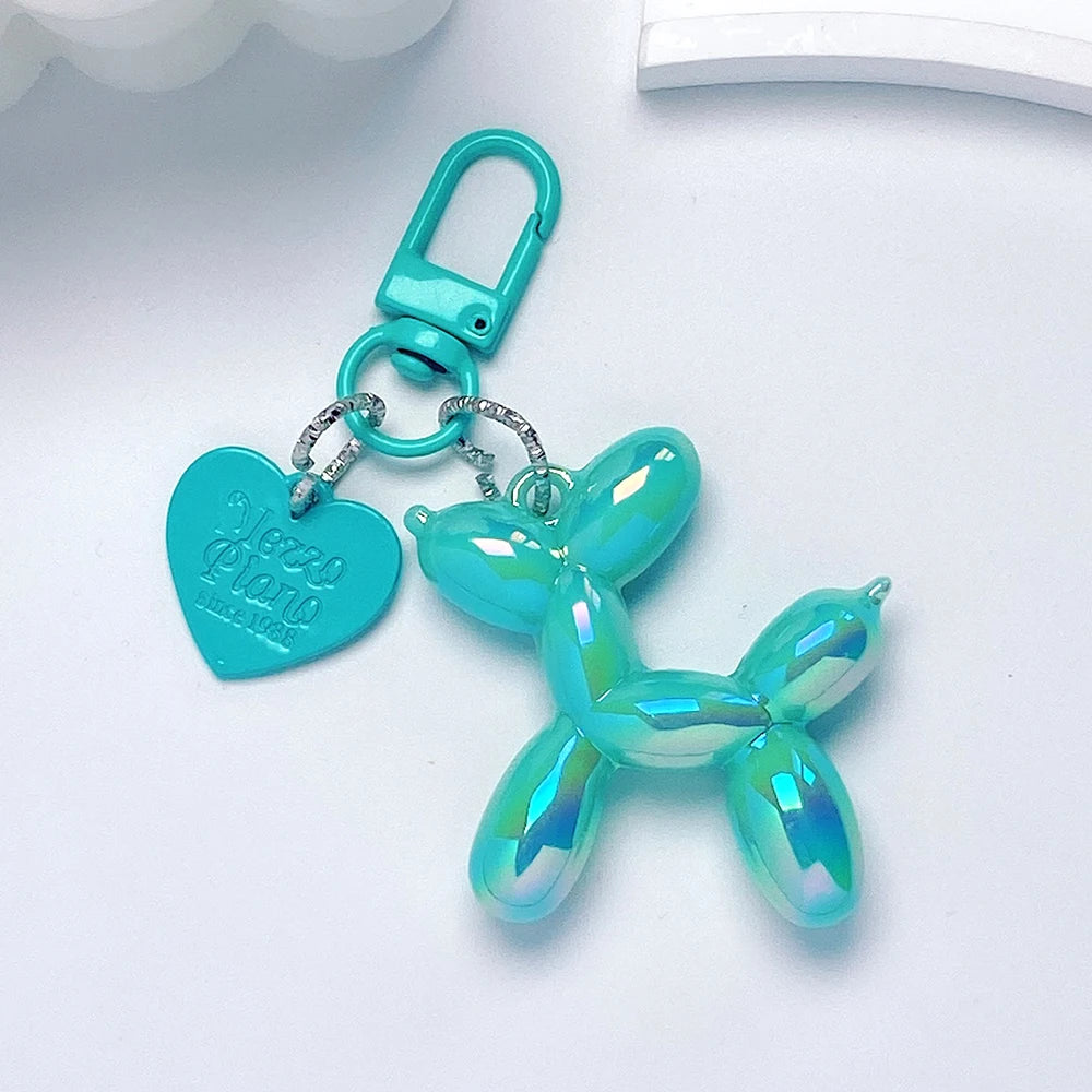 Cute Acrylic Cartoon Balloon Dog Keychains – Y2K Bag Pendant - Image 9
