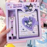 Sanrio Notebook and Stationery Set – Kuromi, Hello Kitty, Cinnamoroll