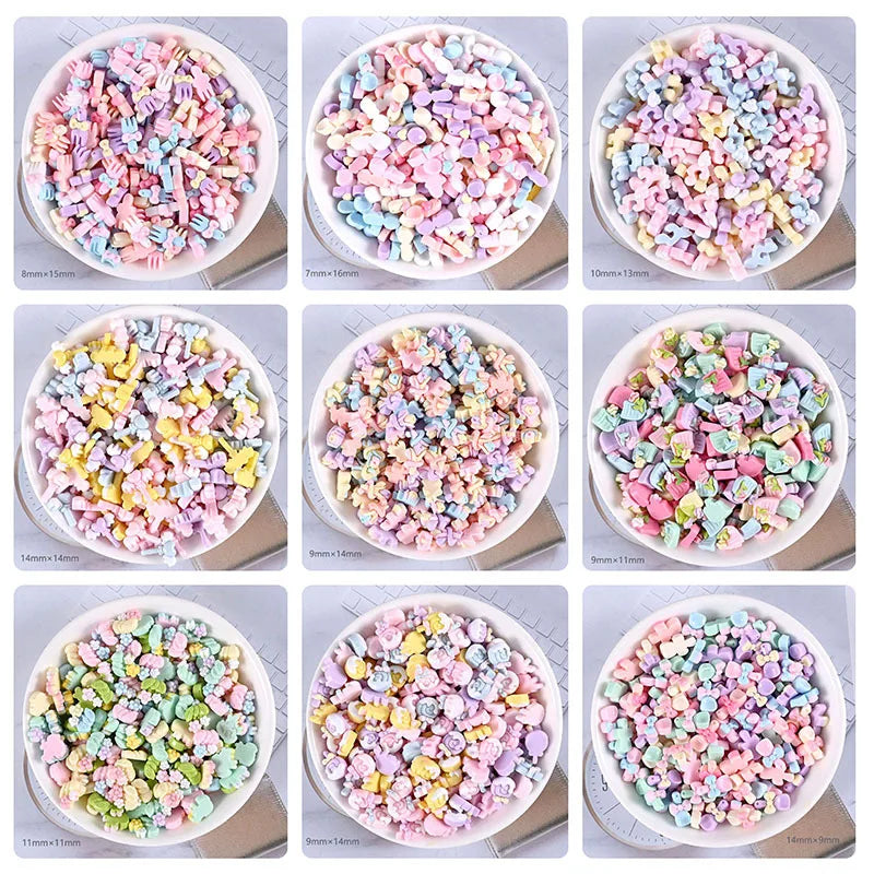 Kawaii Mini Resin 3D Nail Art Decorations – DIY Nail Enthusiasts