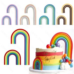2 Packs Rainbow Cake Toppers