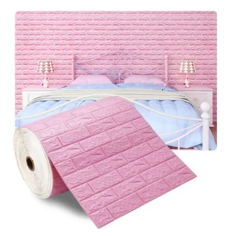 Transform Your Space with 3D Soft Foam Brick Wallpaper Stickers - Image 12