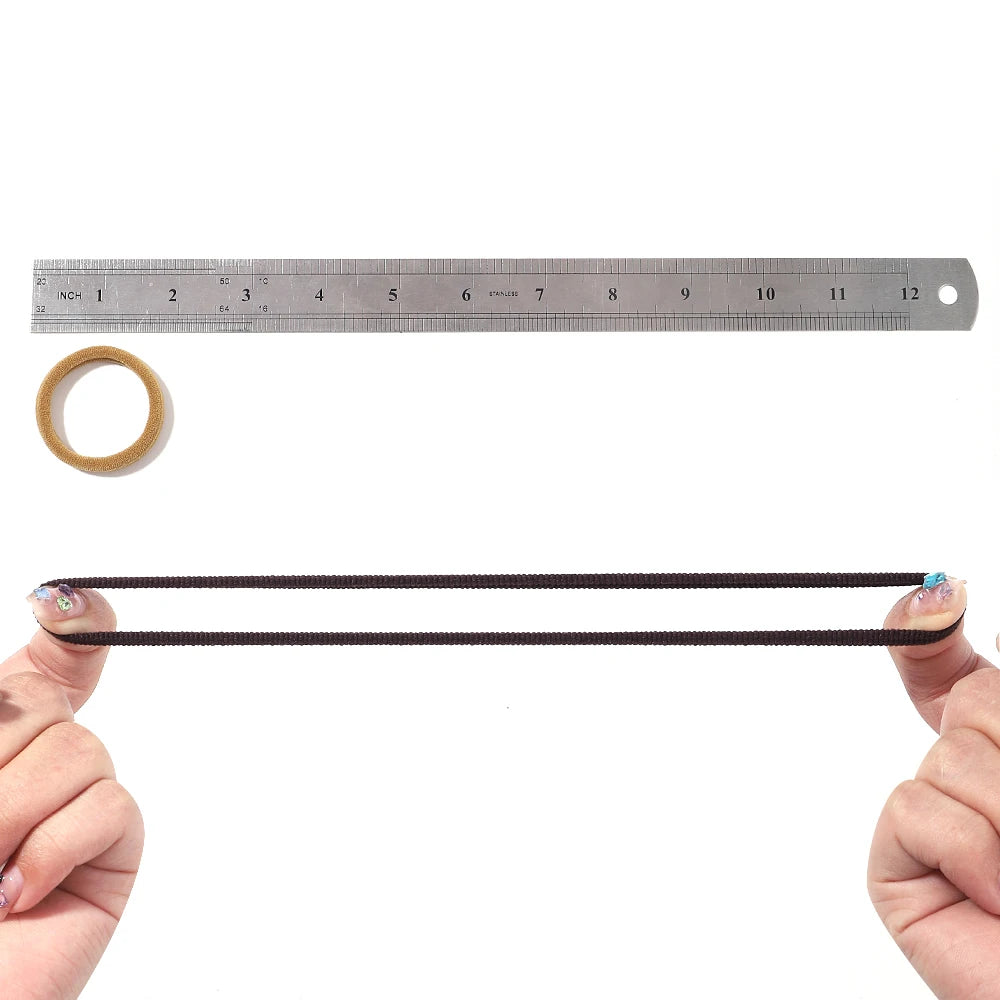 Girls Solid Color Elastic Hair Bands – Korean Style Accessories - Image 6