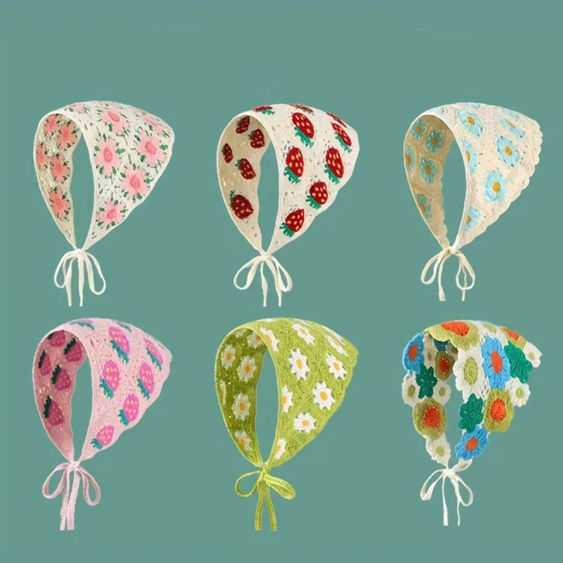 Elegant Knitted Triangle Scarf Headband – Stylish Hair Accessory