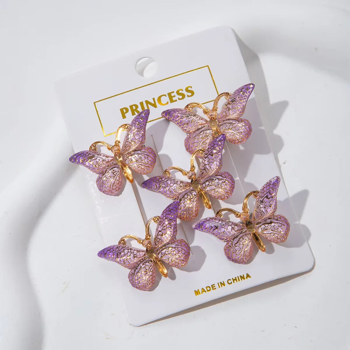 Sweet Macarons Gradient Color Butterfly Hairpins - Image 11