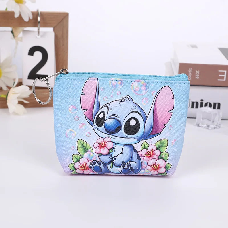 Disney Stitch Mini Coin Purse – Cute Anime PU Key Case for Kids - Image 7