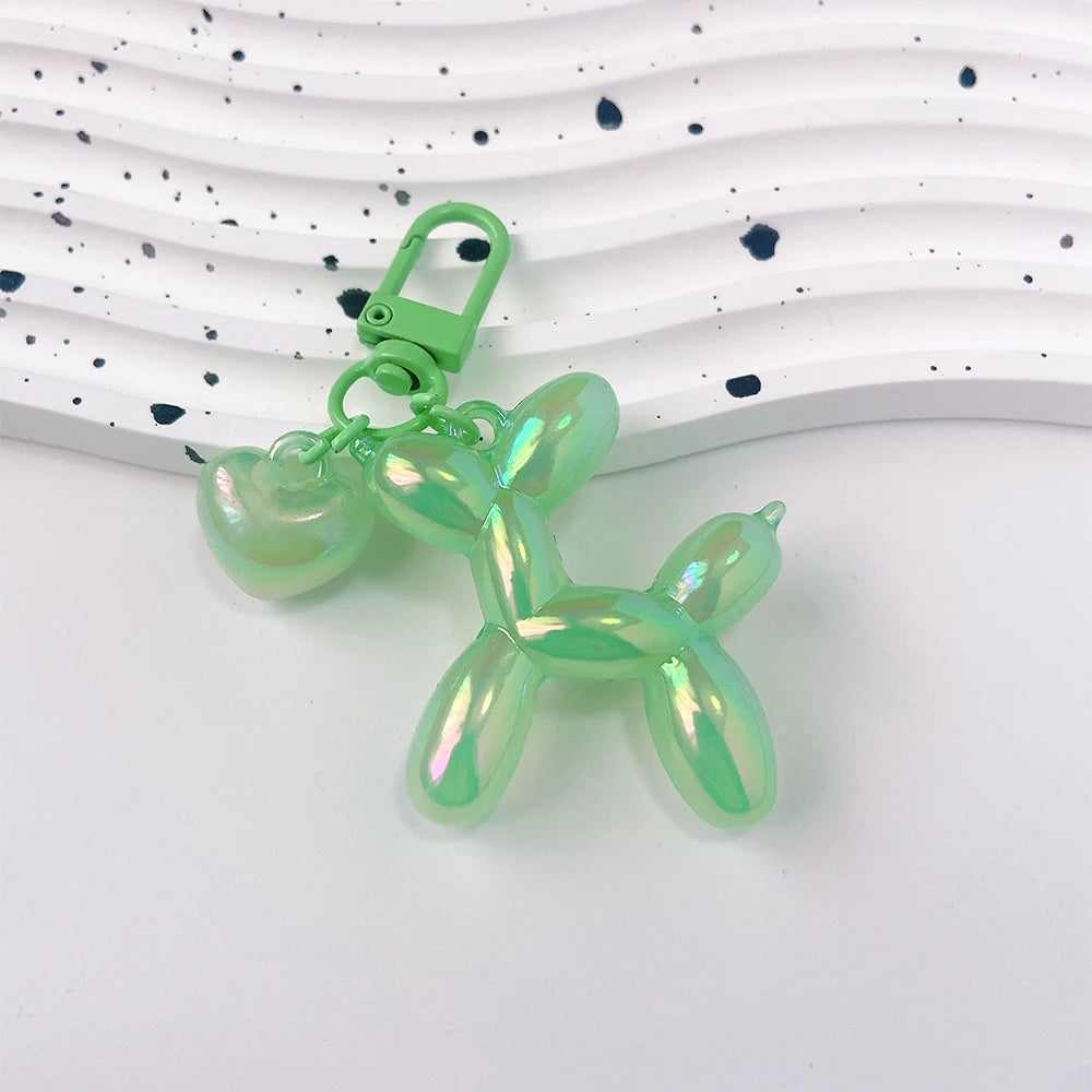 Cute Acrylic Cartoon Balloon Dog Keychains – Y2K Bag Pendant - Image 30