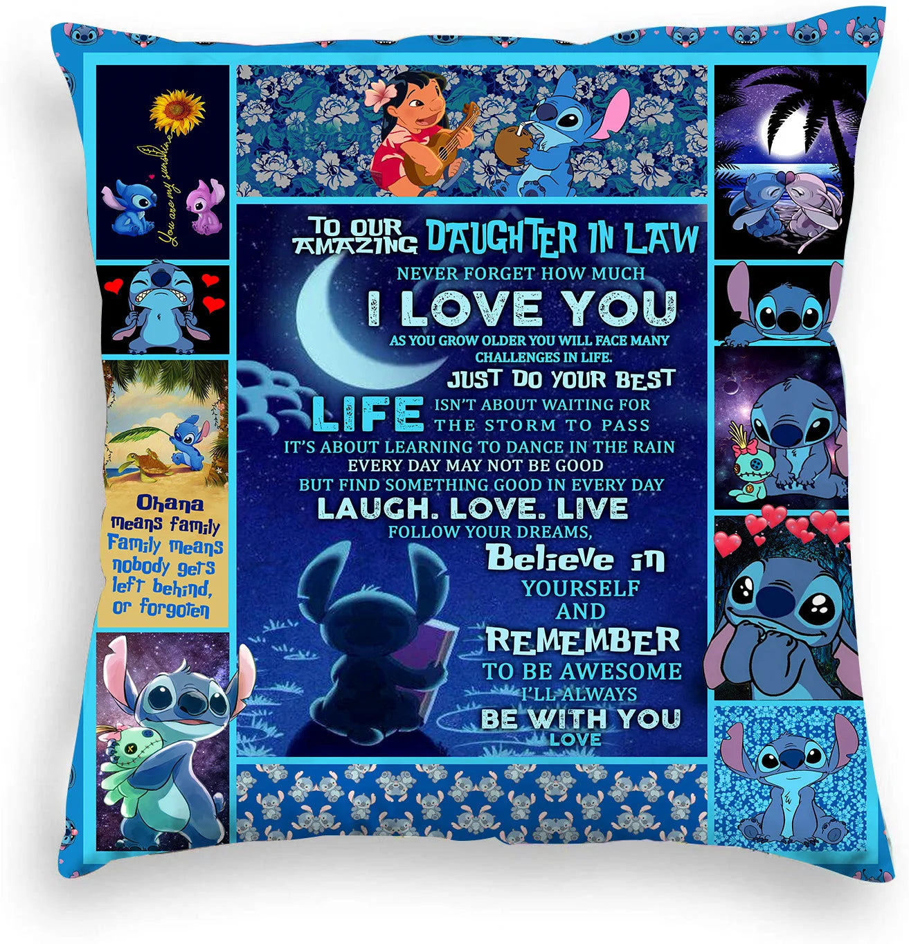 Disney Stitch Double Sided Print Pillowcase – Kawaii Room Decor - Image 14