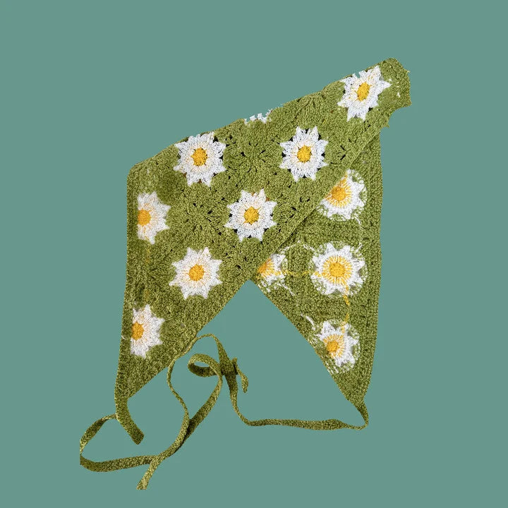 Elegant Knitted Triangle Scarf Headband – Stylish Hair Accessory - Image 8