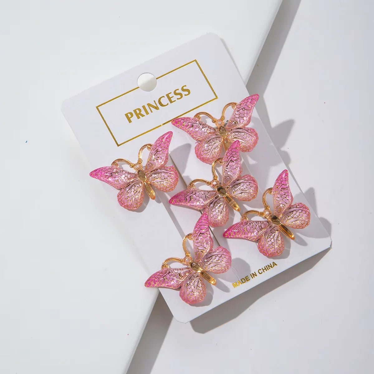 Sweet Macarons Gradient Color Butterfly Hairpins - Image 10