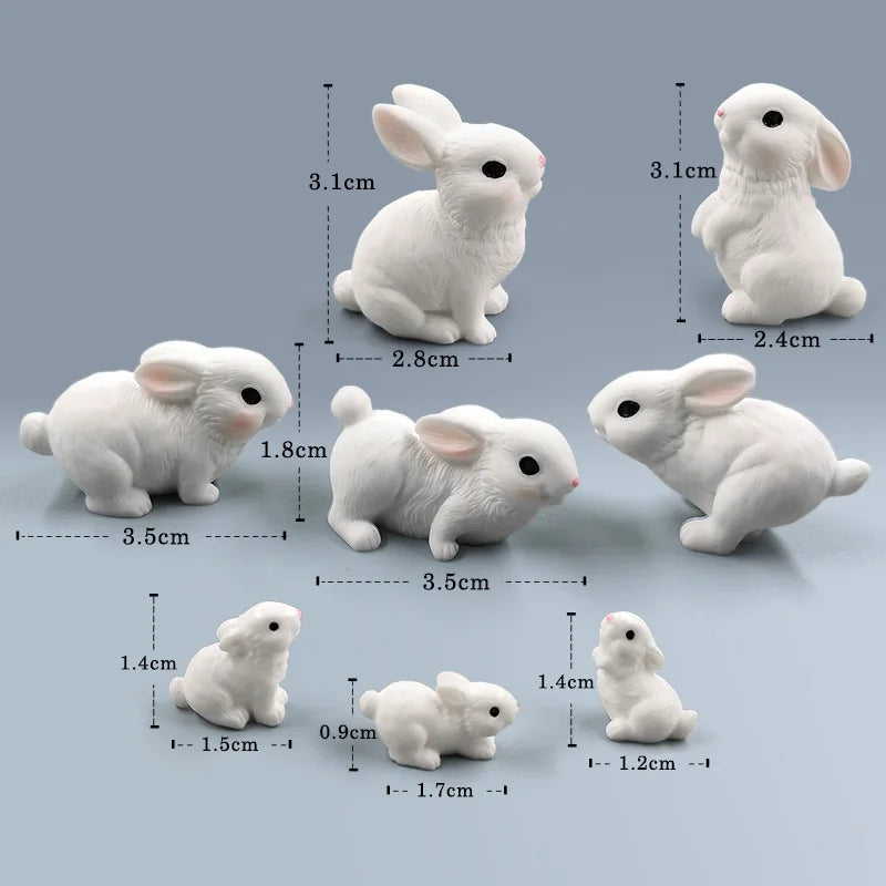 Hot Easter Cute Rabbit Figurine - Image 3