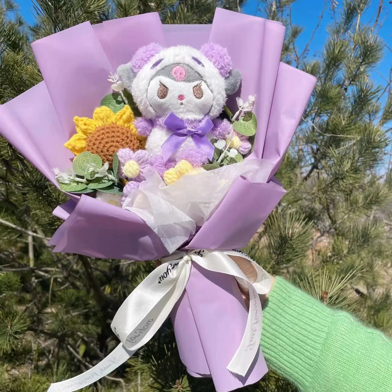 Kawaii Hello Kitty Cat Dolls with Artificial Flowers – Perfect Gift Bouquets - Image 28