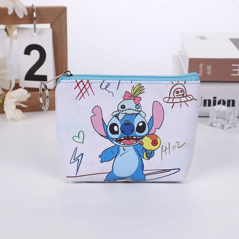 Disney Stitch Mini Coin Purse – Cute Anime PU Key Case for Kids - Image 6