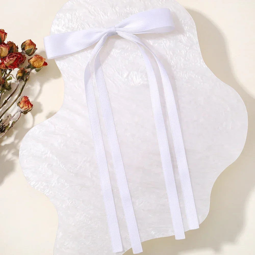 2pcs 2025 New Cute Ribbon Bow Headband Clip Set - Image 7