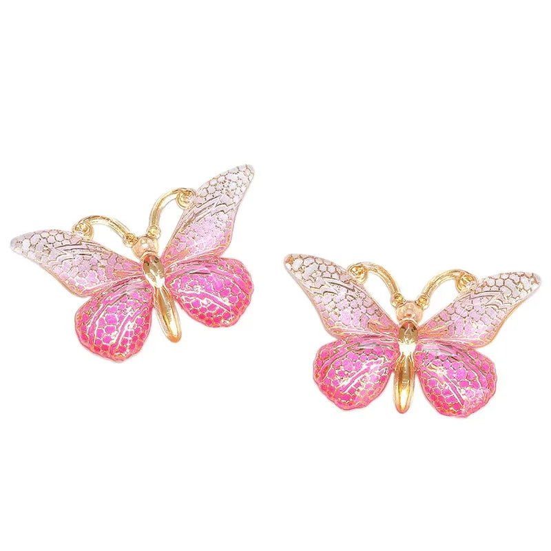 Sweet Macarons Gradient Color Butterfly Hairpins - Image 4