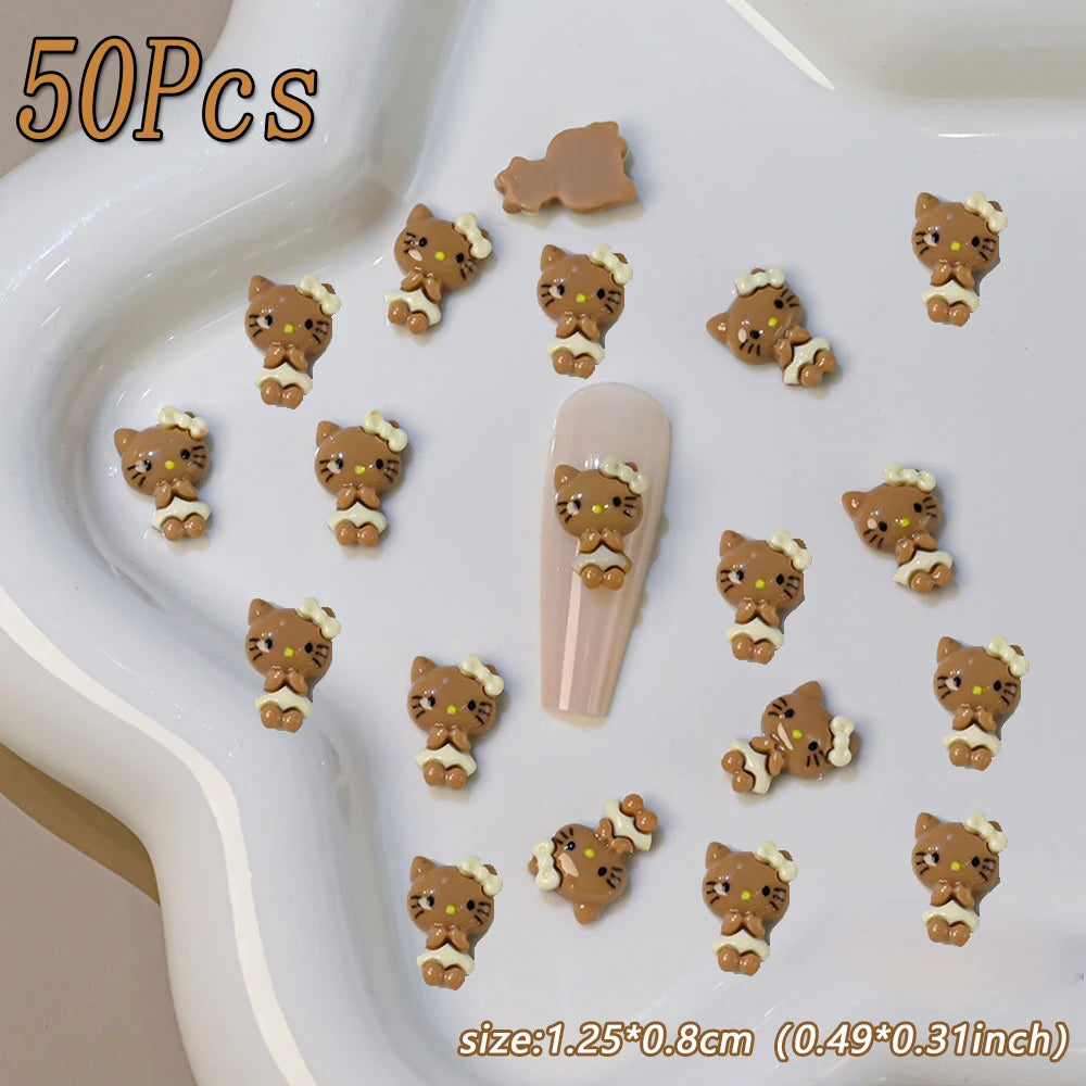 Kawaii Hello Kitty Nail Art Charms – Perfect for Summer Manicures - Image 14