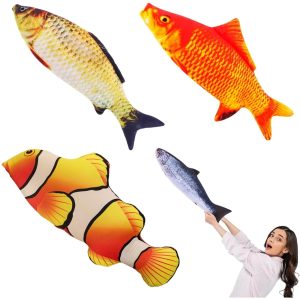 3D Simulation Gold Fish Plush Toys – Soft Carp Pillow