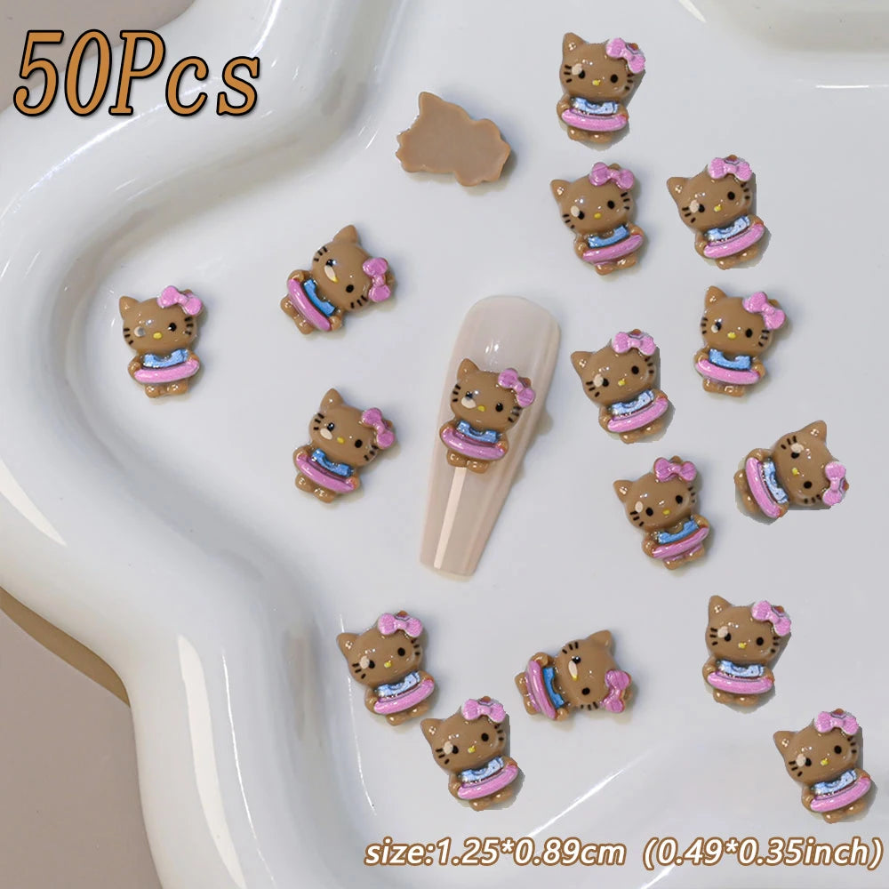 Kawaii Hello Kitty Nail Art Charms – Perfect for Summer Manicures - Image 8