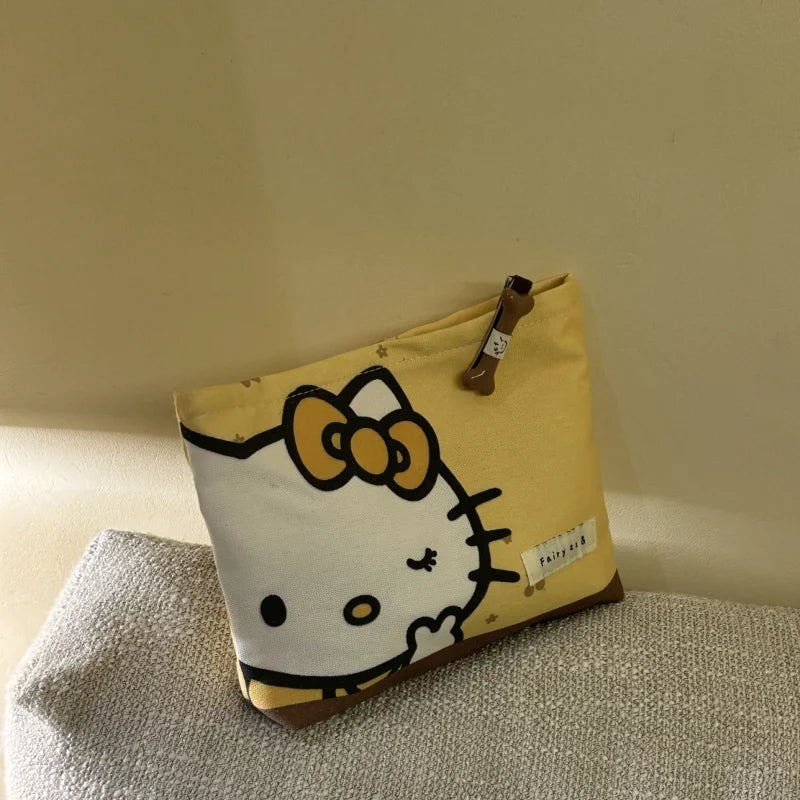 Cute Sanrio Hello Kitty Cosmetic Bag – Kawaii Travel Zipper Storage - Image 3
