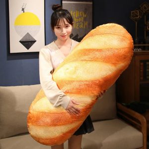 French Bread Plush Pillow – Cozy and Fun Decor for All Ages