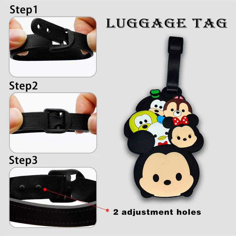 Kawaii Disney Minnie & Mickey Luggage Tags – Travel Tags - Image 3